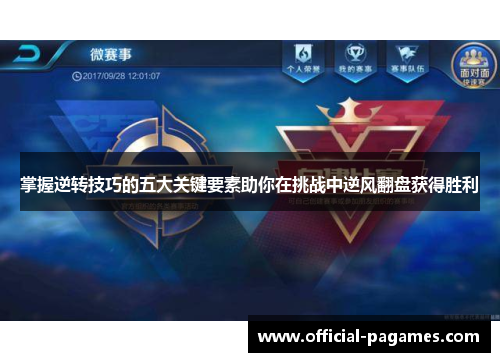 掌握逆转技巧的五大关键要素助你在挑战中逆风翻盘获得胜利